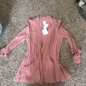 Pink 3/4 Sleeve Blazer